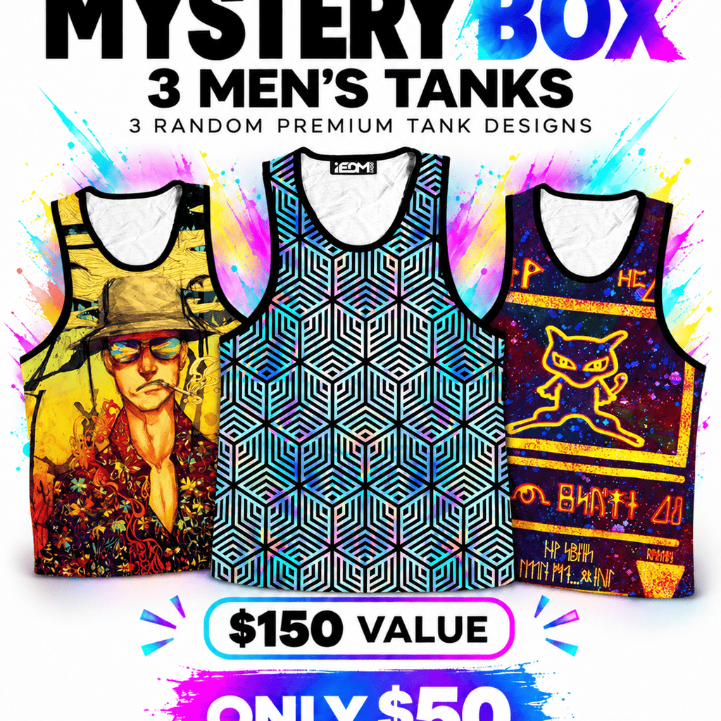 3 Men's Tanks iEDM Mystery Box ($150 Value!)
