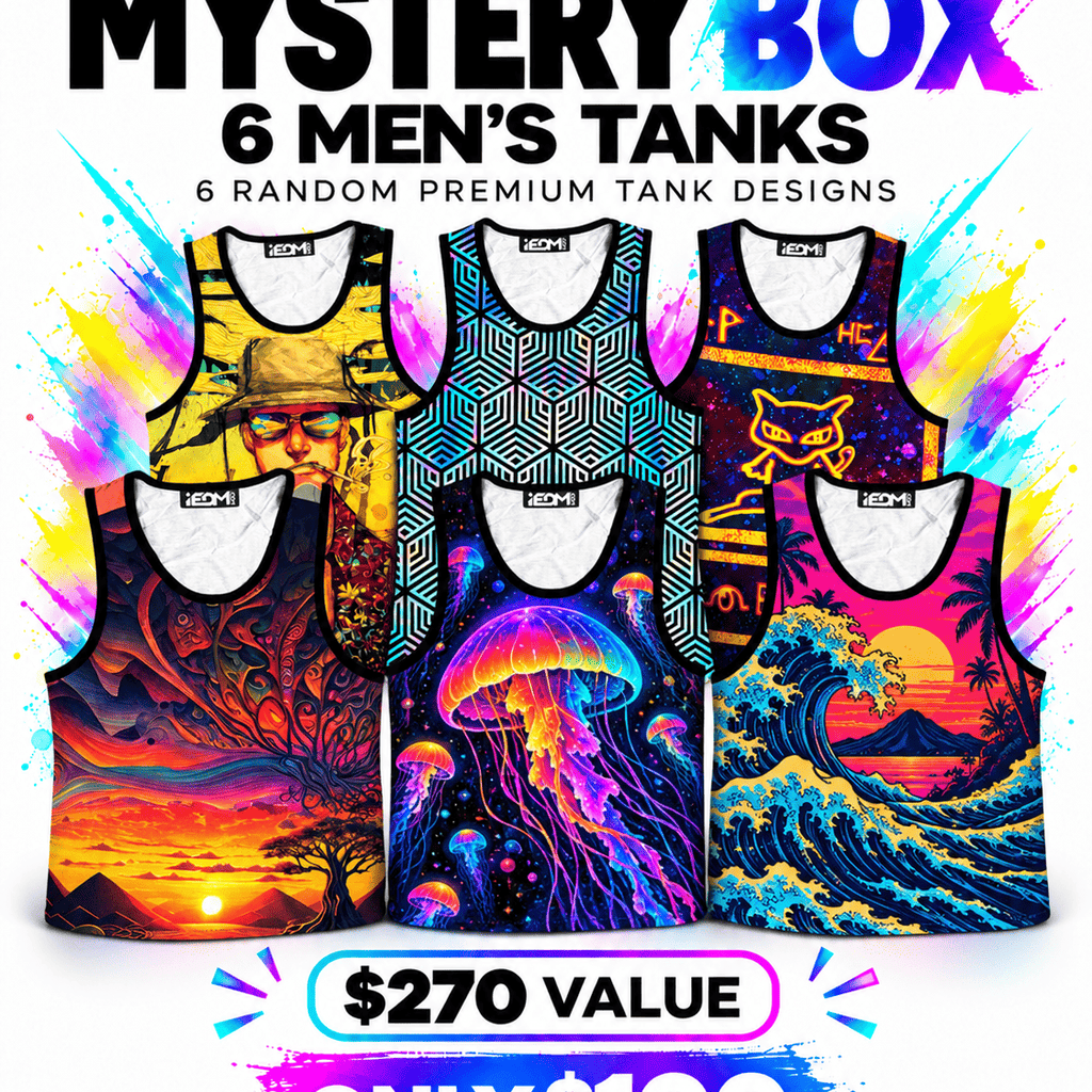 6 Men's Tanks iEDM Mystery Box ($270 Value!)