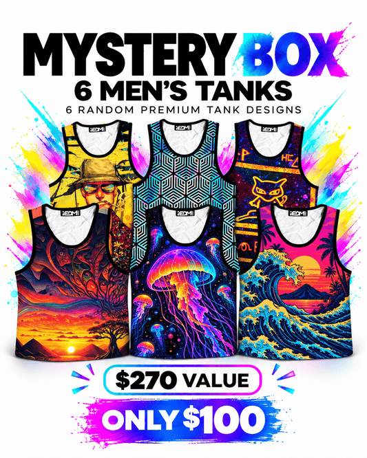 6 Men's Tanks iEDM Mystery Box ($270 Value!)