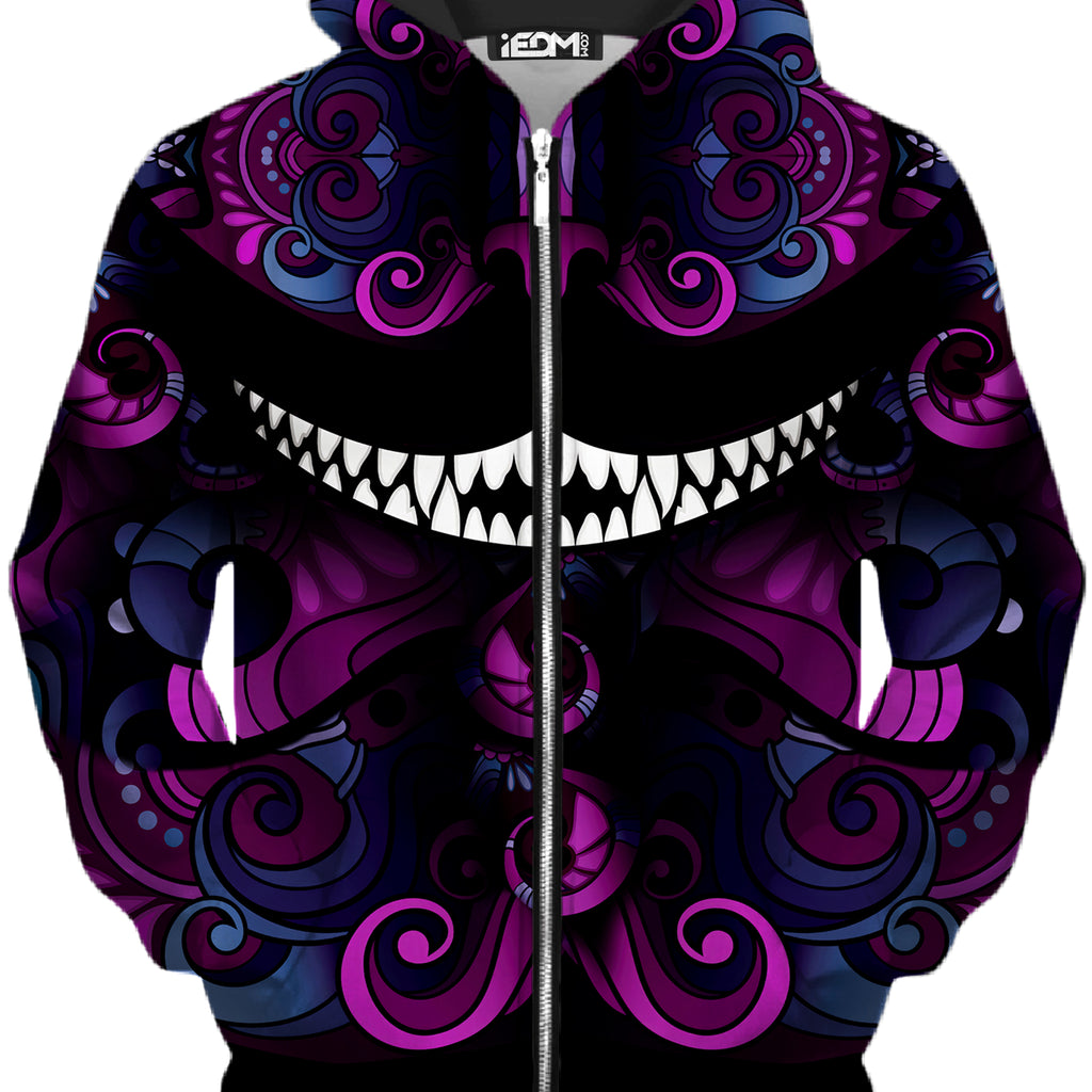 Down The Rabbit Hole Unisex Zip-Up Hoodie, iEDM, | iEDM