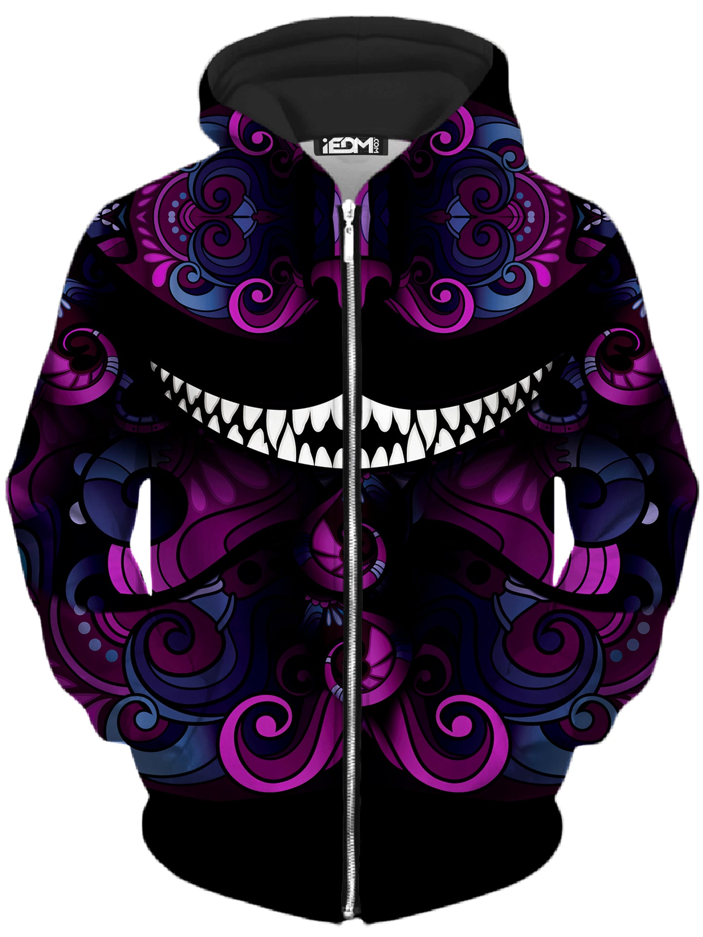 Down The Rabbit Hole Unisex Zip-Up Hoodie, iEDM, | iEDM