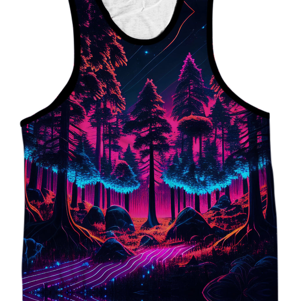 Neon Forest Men's Tank and Shorts Combo, iEDM, | iEDM
