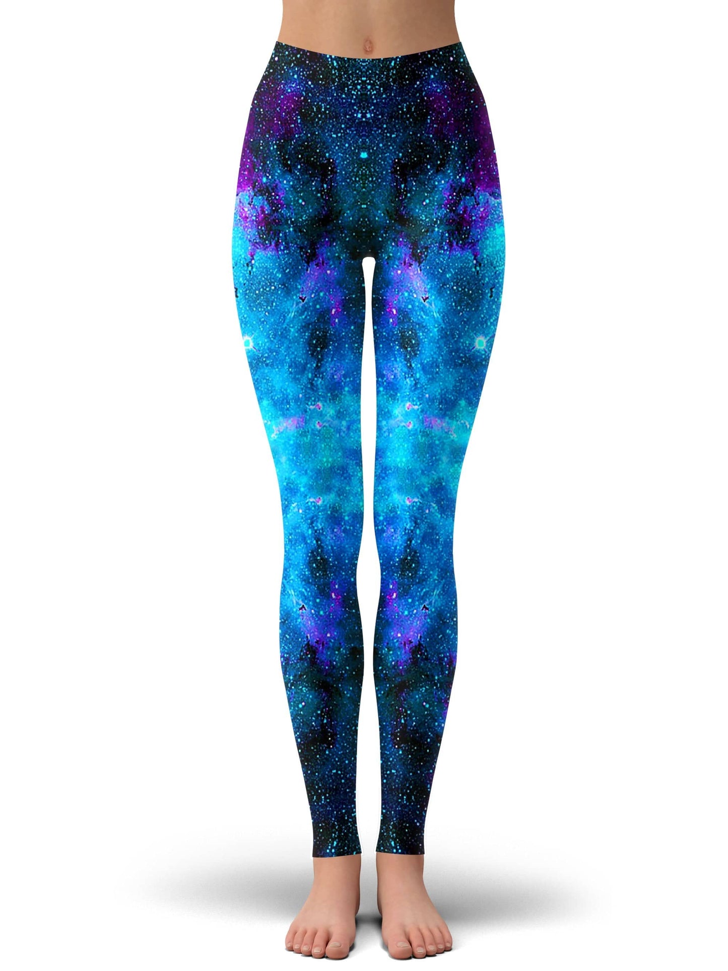 Galactic Spectrum Crop Top and Leggings with PM 2.5 Face Mask Combo, iEDM, | iEDM