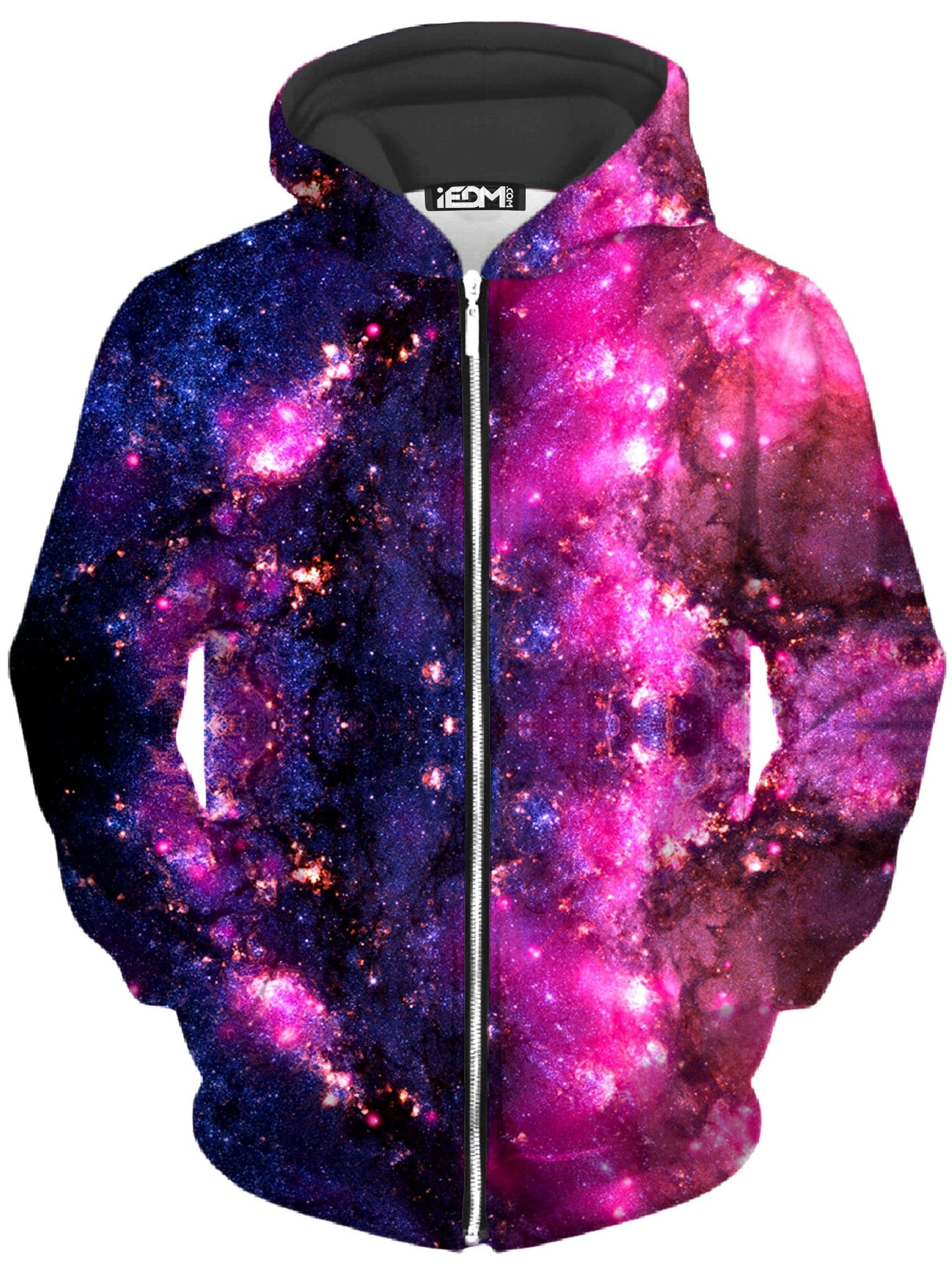 Purple Cosmos Unisex Zip-Up Hoodie, iEDM, | iEDM