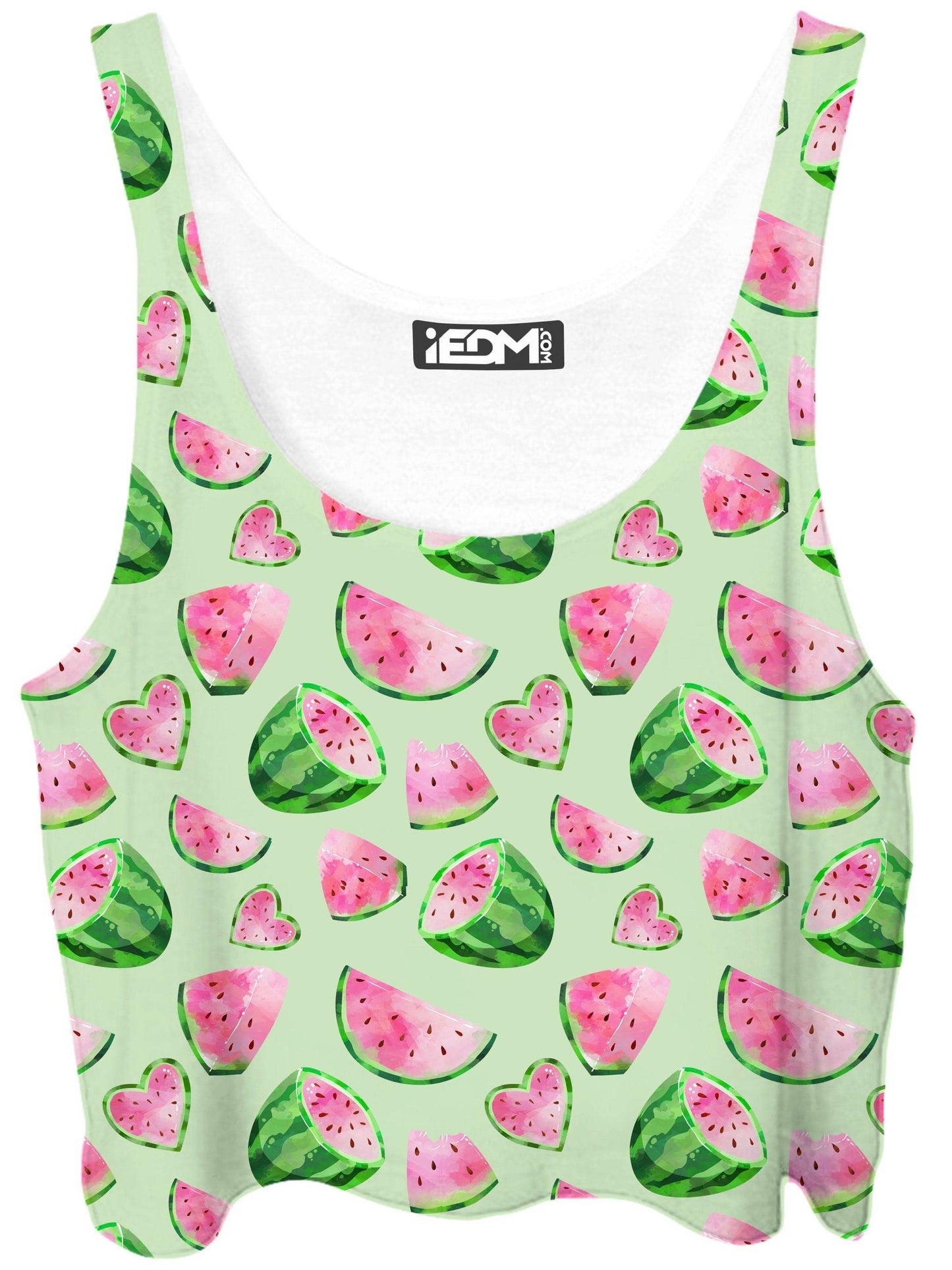 Watermelon Pattern Crop Top and Leggings with PM 2.5 Face Mask Combo, iEDM, | iEDM