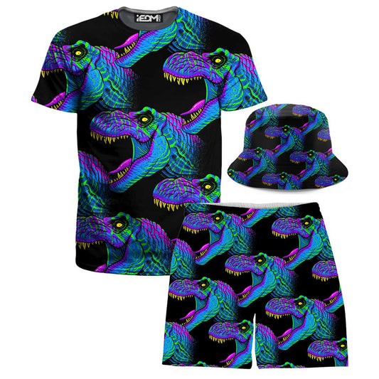 Jurassic T-Shirt and Shorts with Bucket Hat Combo