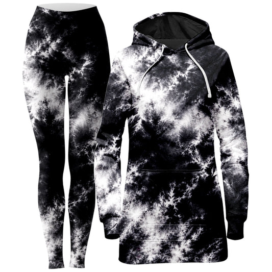Monoschism Hoodie Dress and Leggings Combo