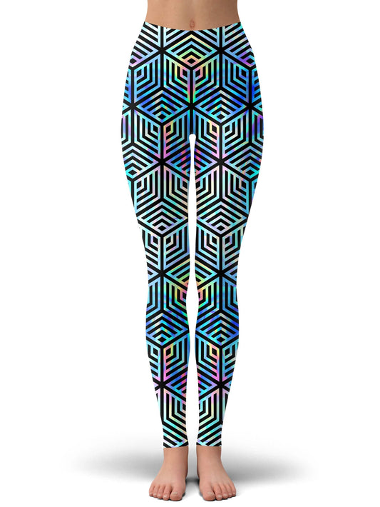 Holographic Hexagon Leggings - iEDM
