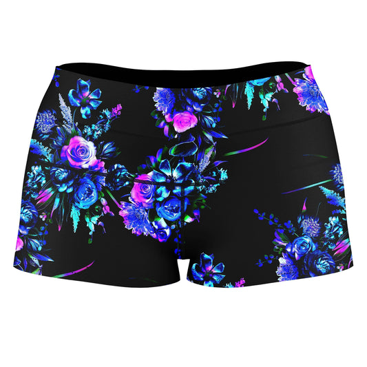 Midnight Garden High-Waisted Women's Shorts, Noctum X Truth, | iEDM