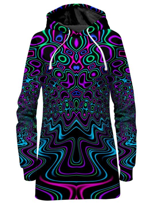 Fractal River Hoodie Dress, Psychedelic Pourhouse, | iEDM