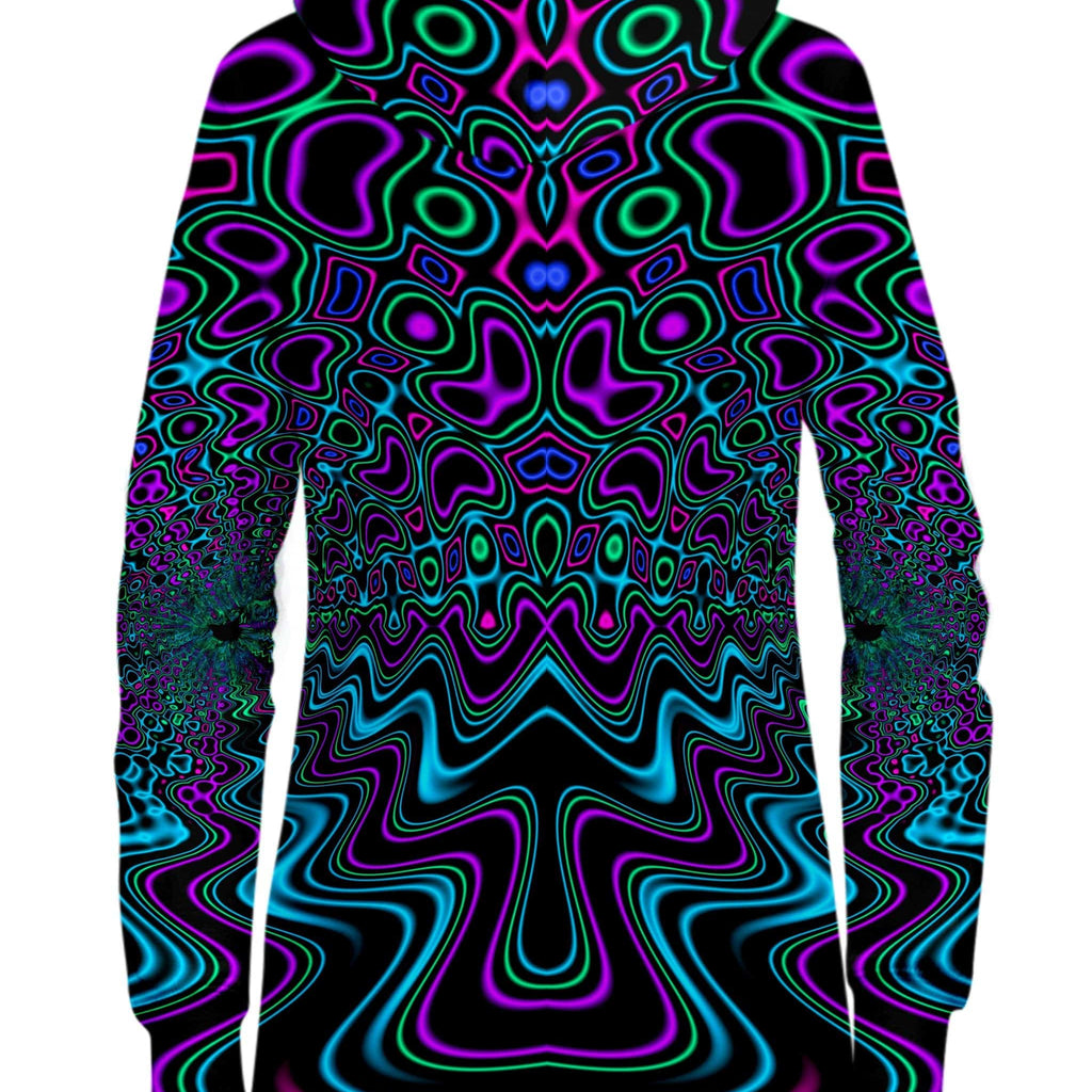 Fractal River Hoodie Dress, Psychedelic Pourhouse, | iEDM