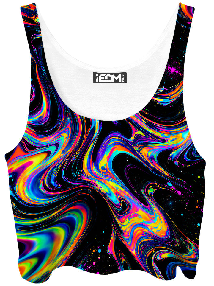 Space Swirl Crop Top and Booty Shorts Combo