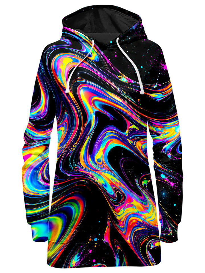 Space Swirl Hoodie Dress