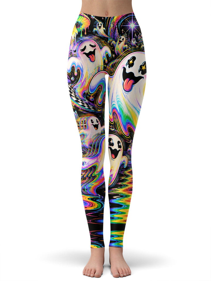 Spectral Drift Hoodie Dress and Leggings Combo