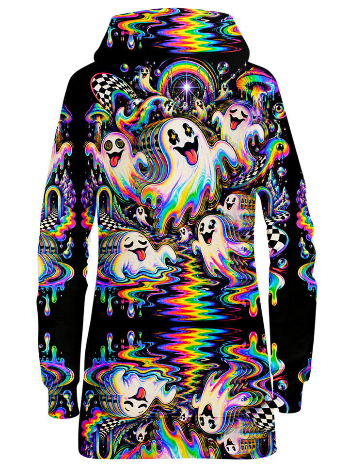 Spectral Drift Hoodie Dress