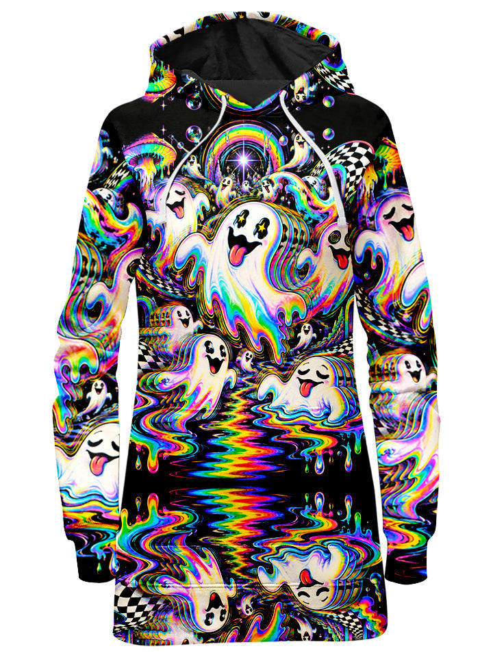 Spectral Drift Hoodie Dress