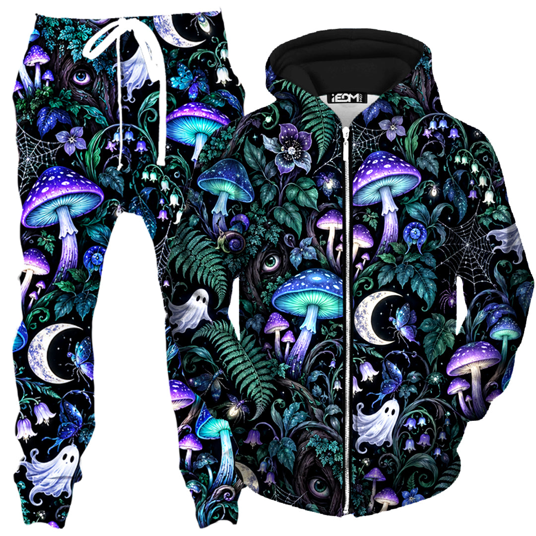 Spore Ritual Zip-Up Hoodie and Joggers Combo