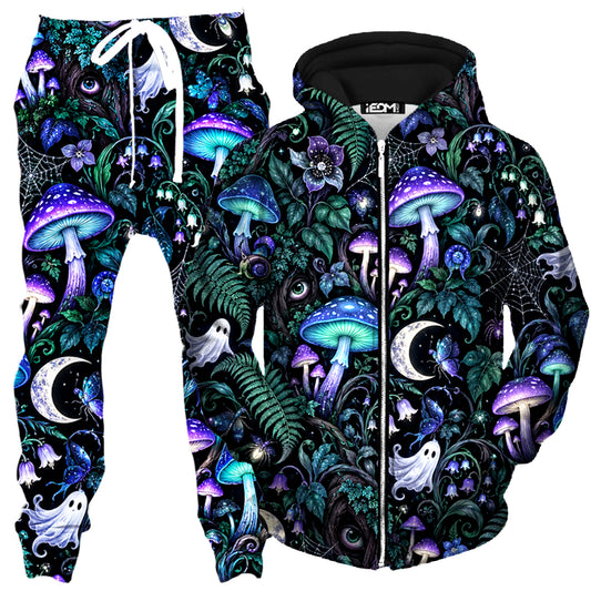 Spore Ritual Zip-Up Hoodie and Joggers Combo