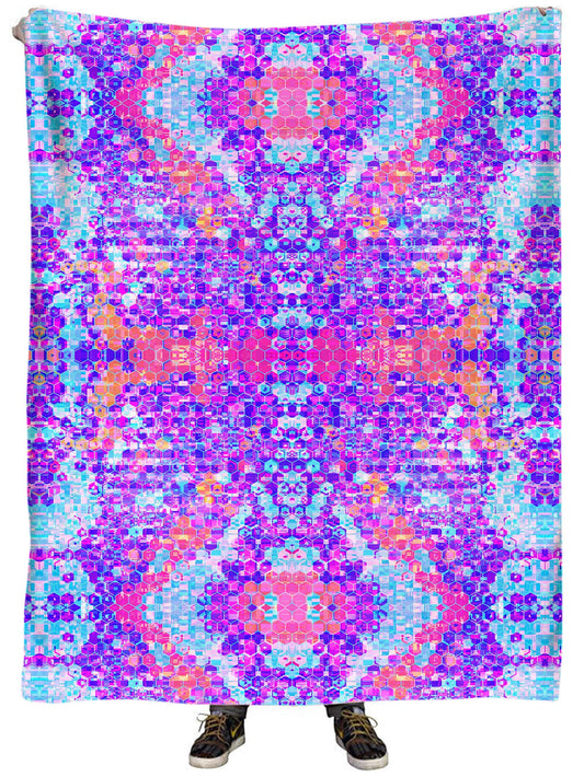 Blocks Of Life Plush Blanket, Art Design Works, | iEDM