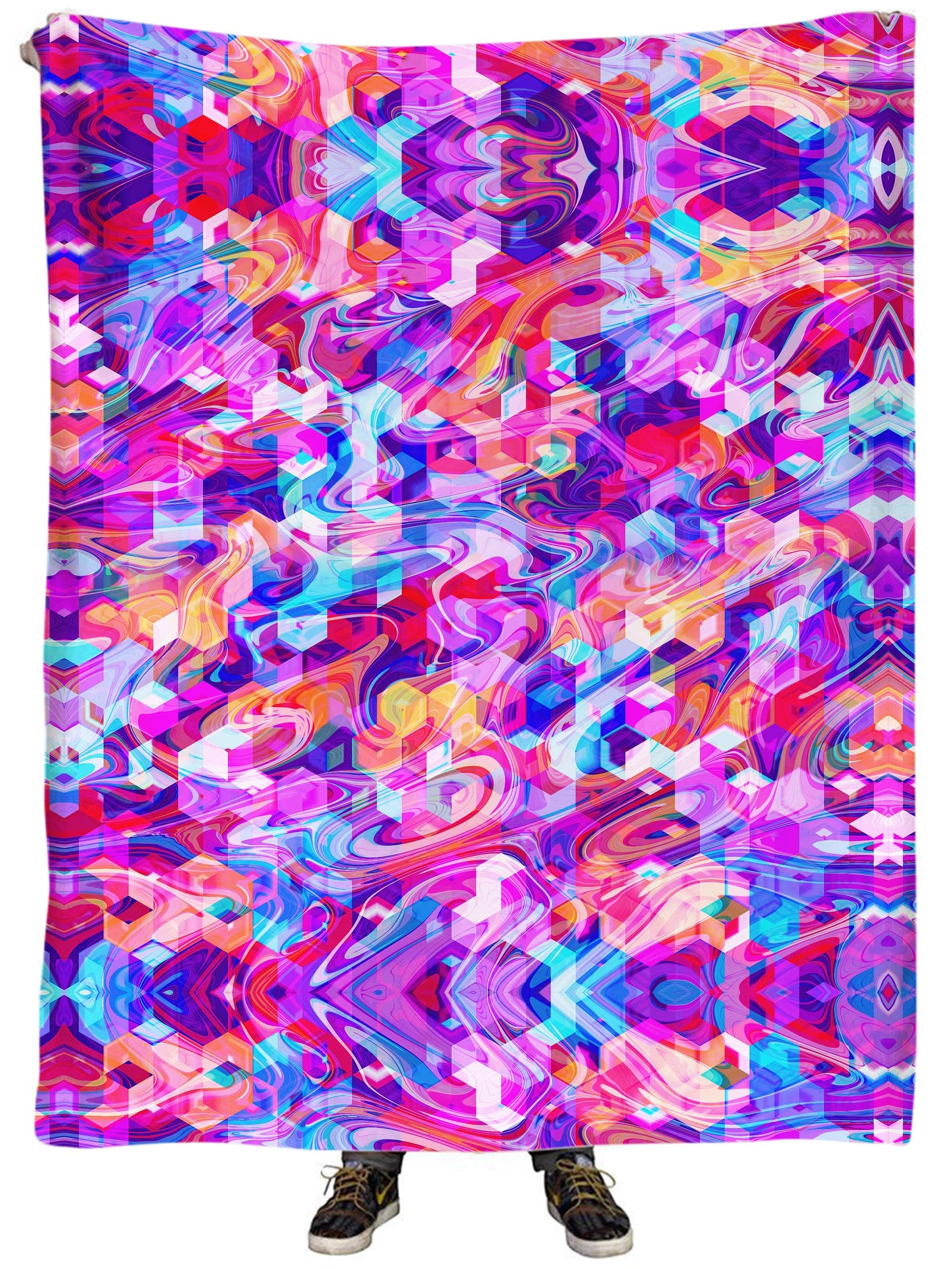 Cubic Drop Plush Blanket, Art Design Works, | iEDM