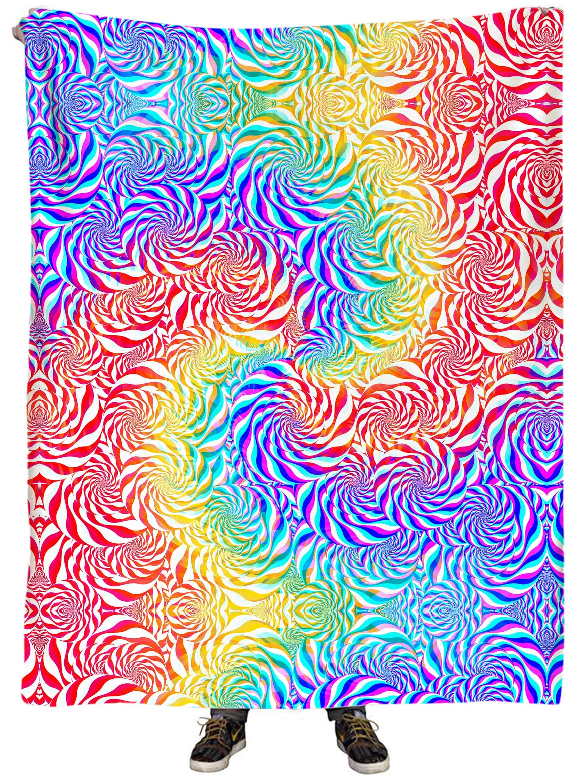 PLUR Rainbow Plush Blanket, Art Design Works, | iEDM