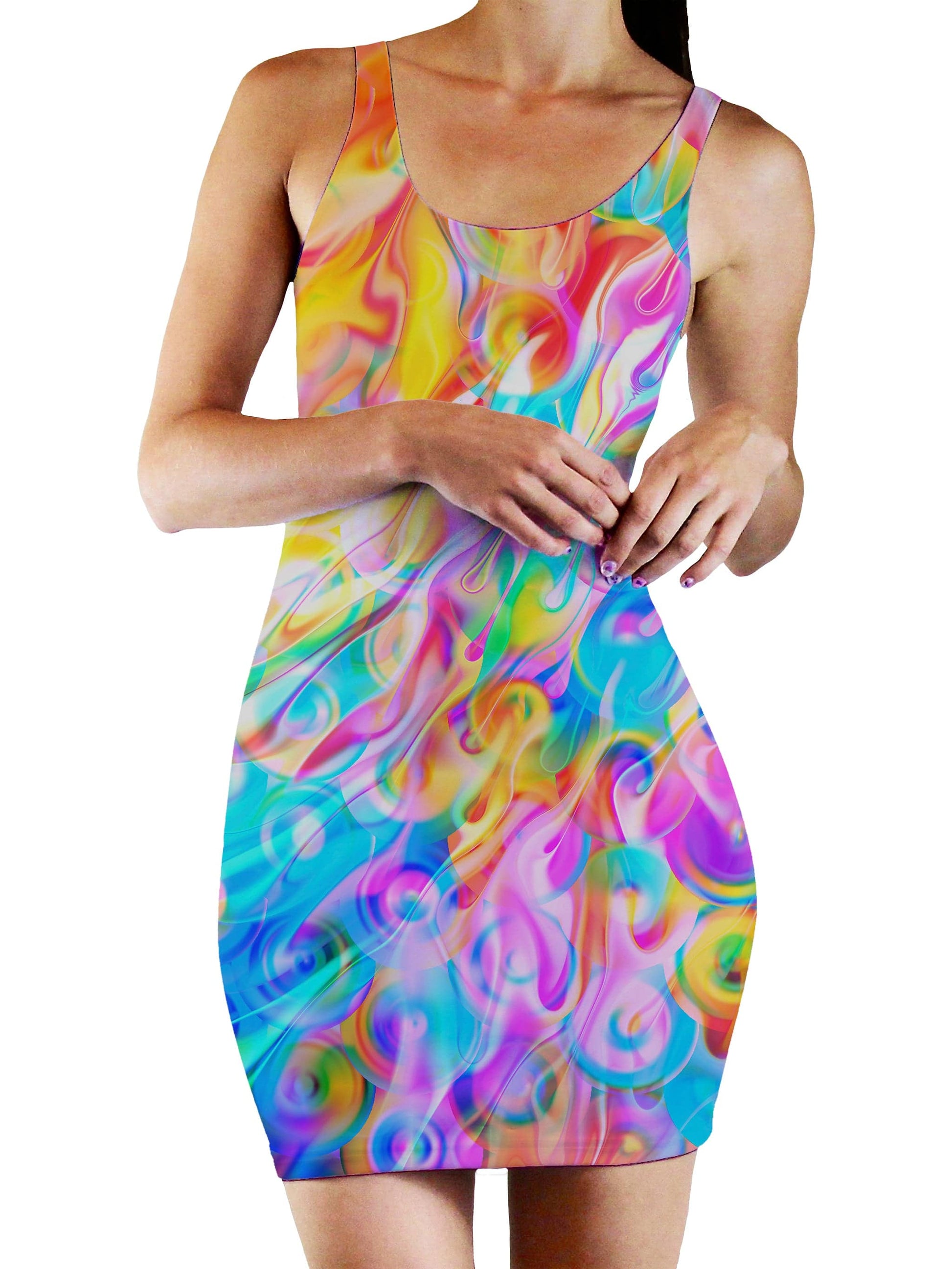 Blissful Drip Bodycon Mini Dress, Art Design Works, | iEDM