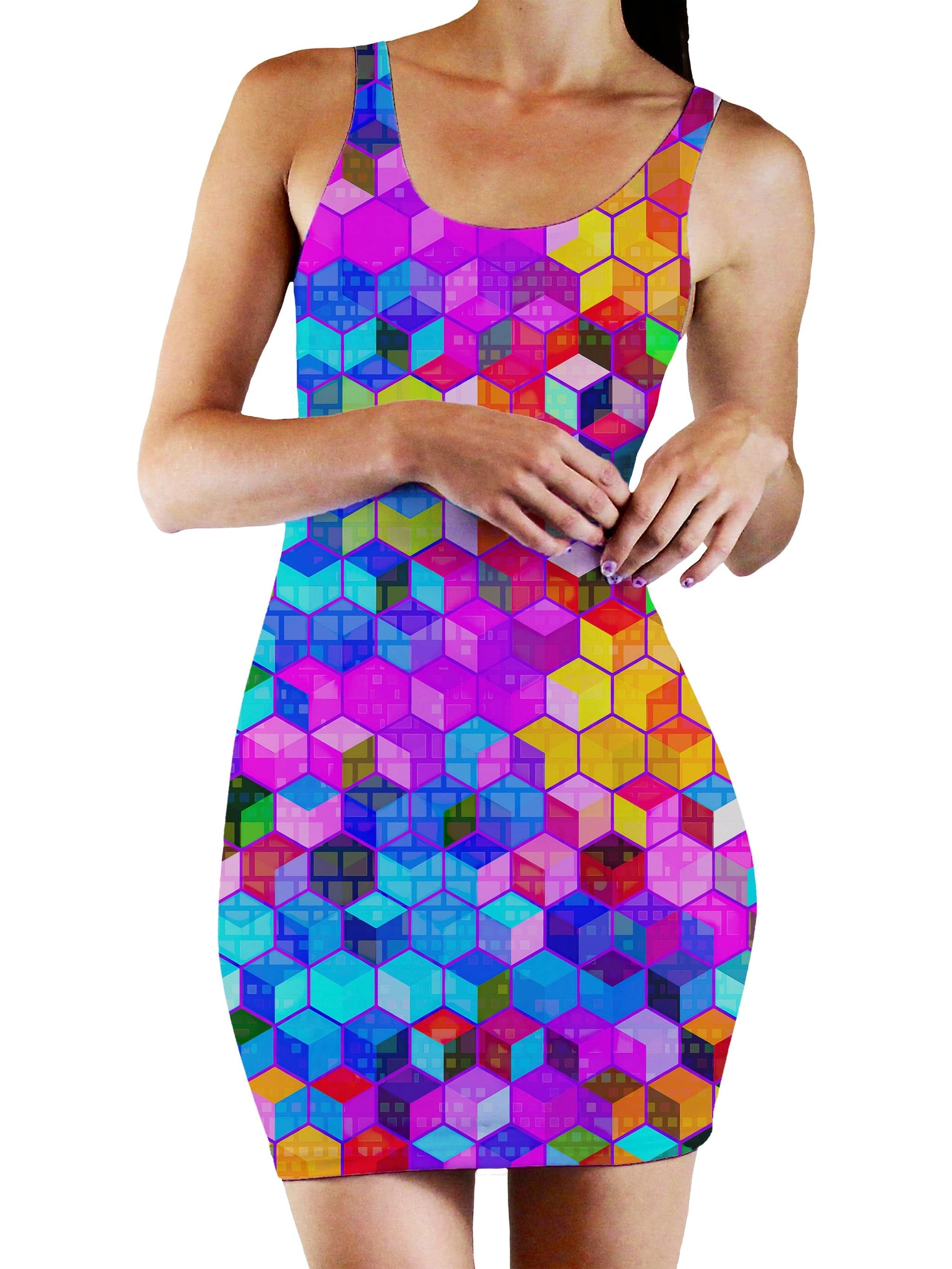 Cubism Bodycon Mini Dress, Art Design Works, | iEDM