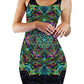 Green Warp Bodycon Mini Dress, Art Design Works, | iEDM