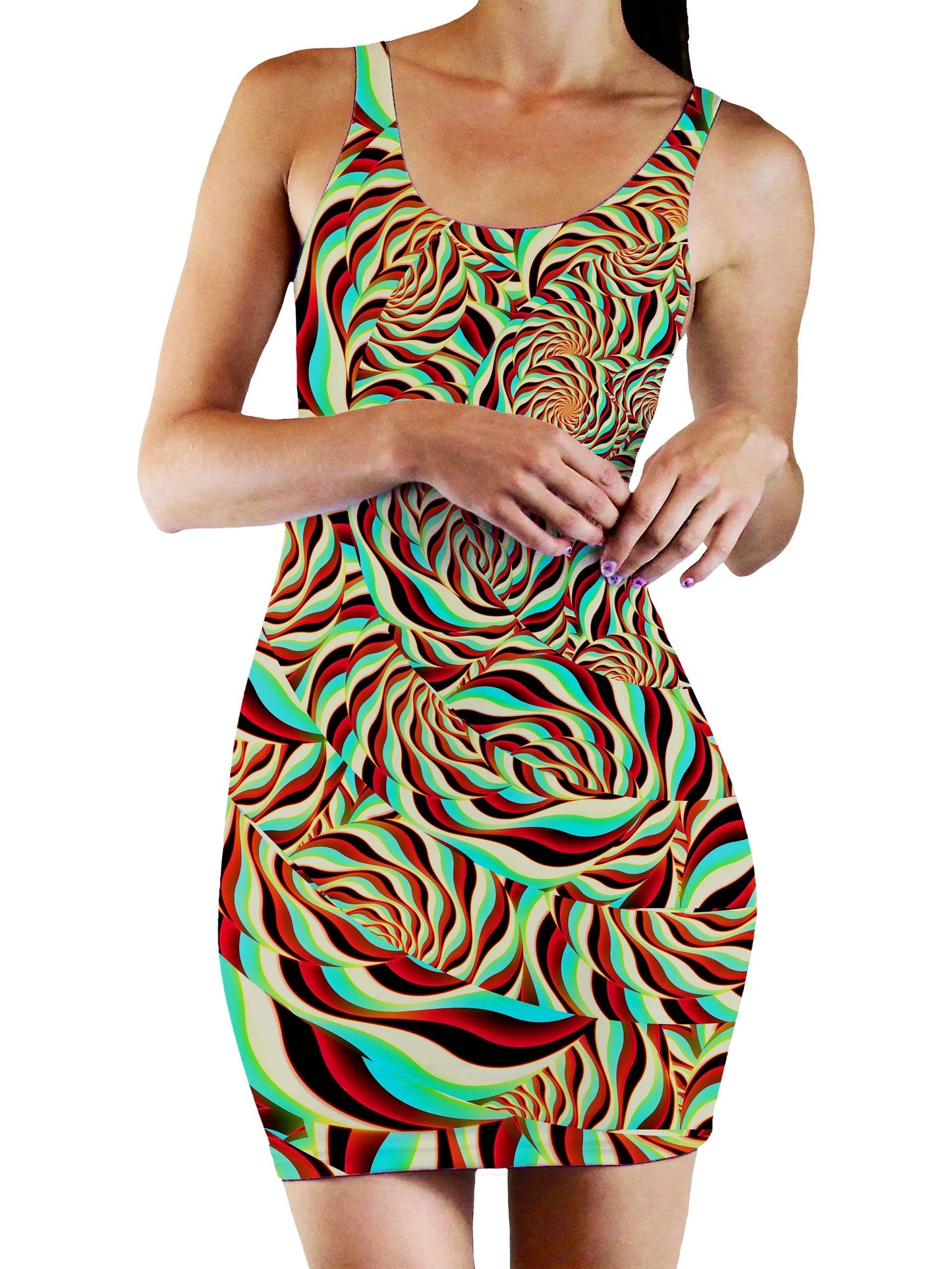 Horizon Trippy Bodycon Mini Dress, Art Design Works, | iEDM