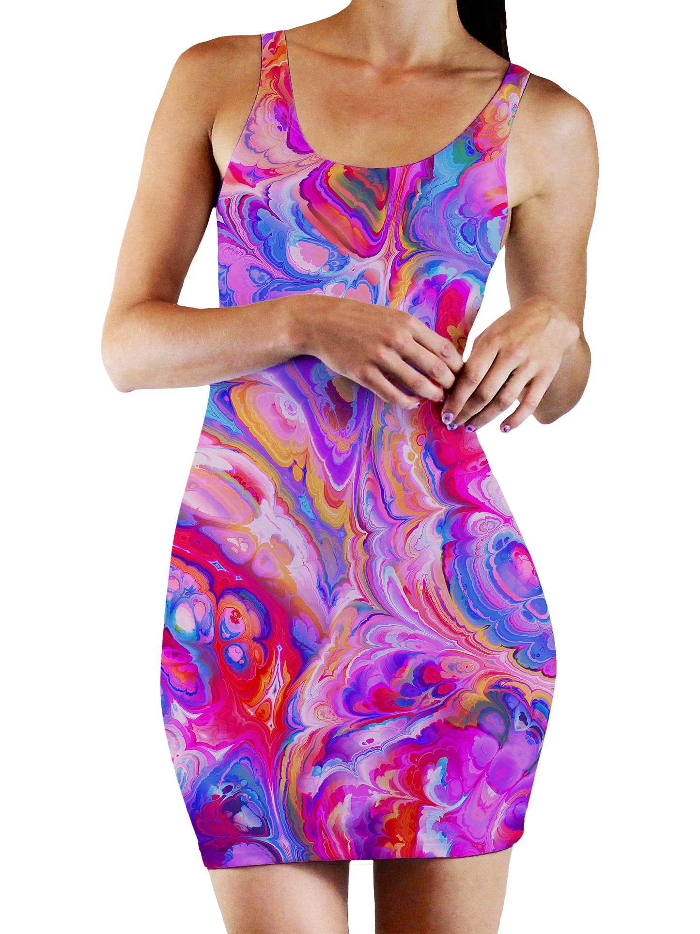 Plasma Flow Bodycon Mini Dress, Art Design Works, | iEDM