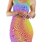 Sunrays Bodycon Mini Dress, Art Design Works, | iEDM