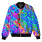 Rainbow Waves Bomber Jacket, Art Design Works, | iEDM