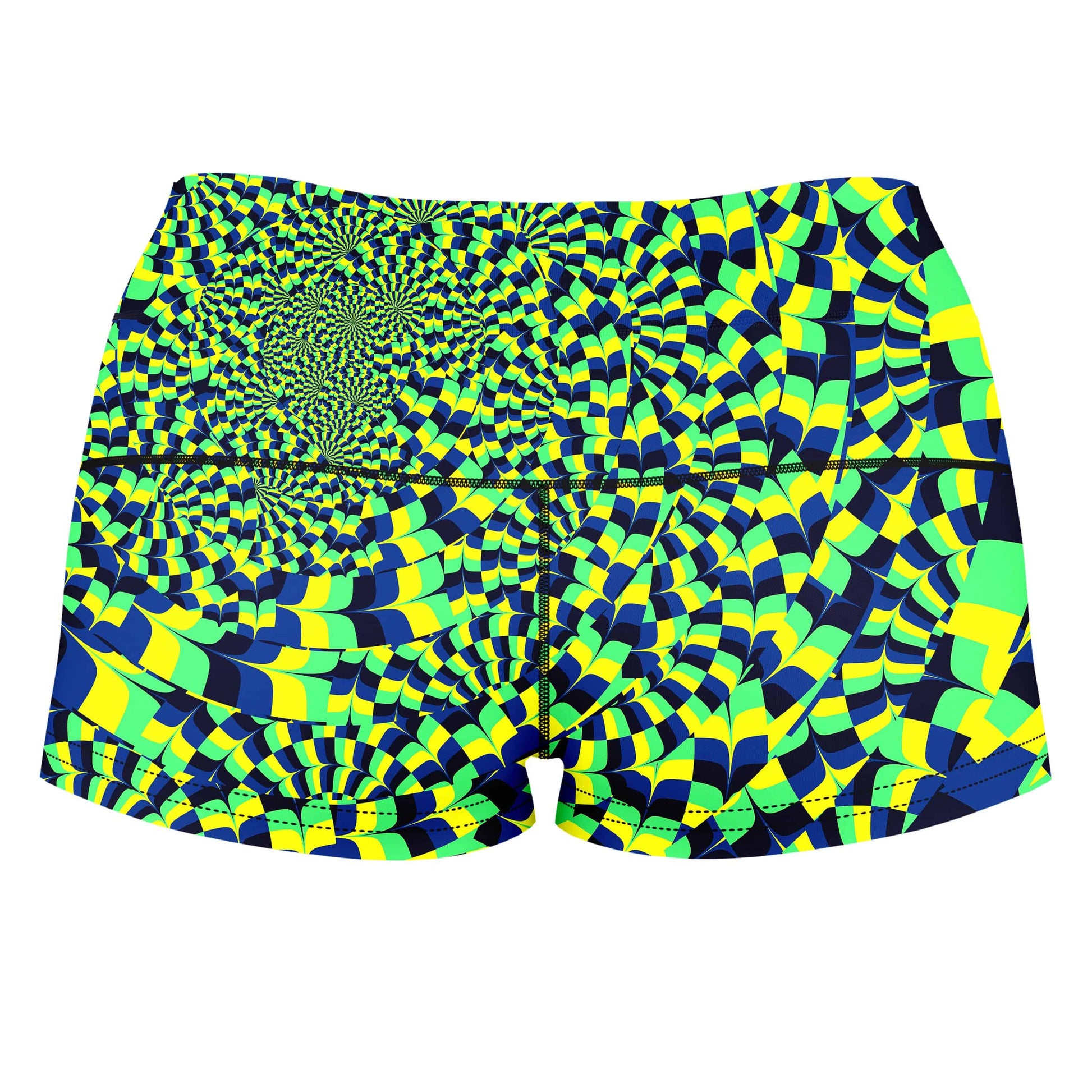 Green Portal High-Waisted Women's Shorts, Art Design Works, | iEDM