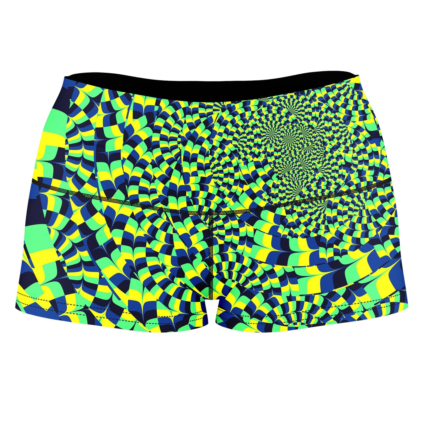 Green Portal High-Waisted Women's Shorts, Art Design Works, | iEDM
