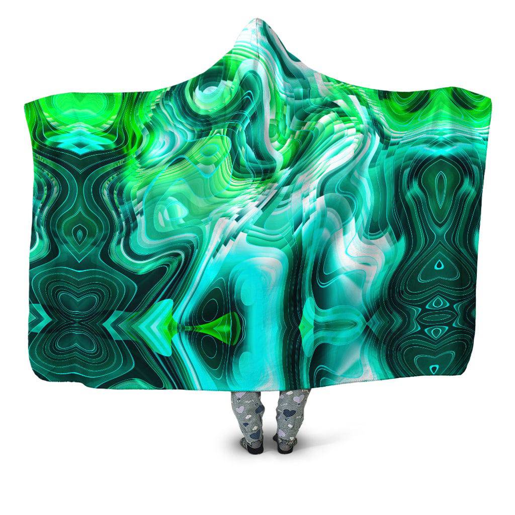 Green Schism Hooded Blanket, Art Design Works, | iEDM