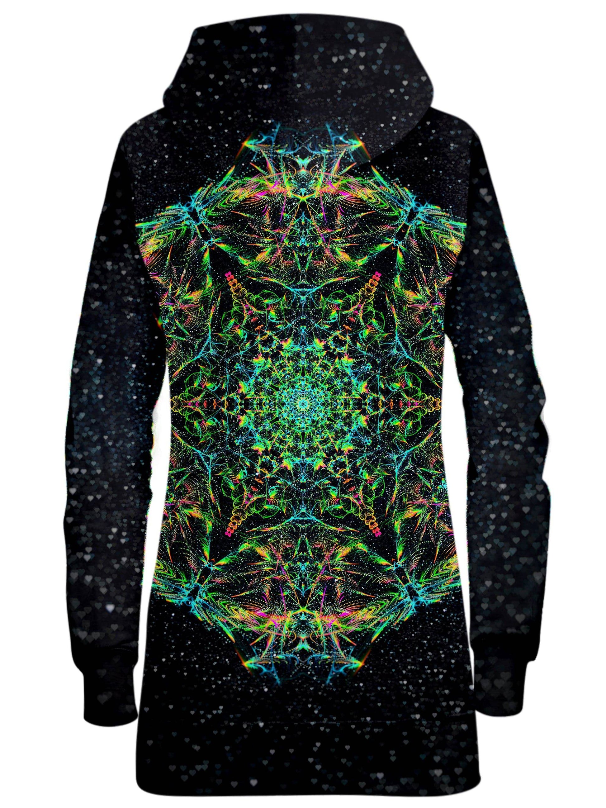 Green Prism Hoodie Dress