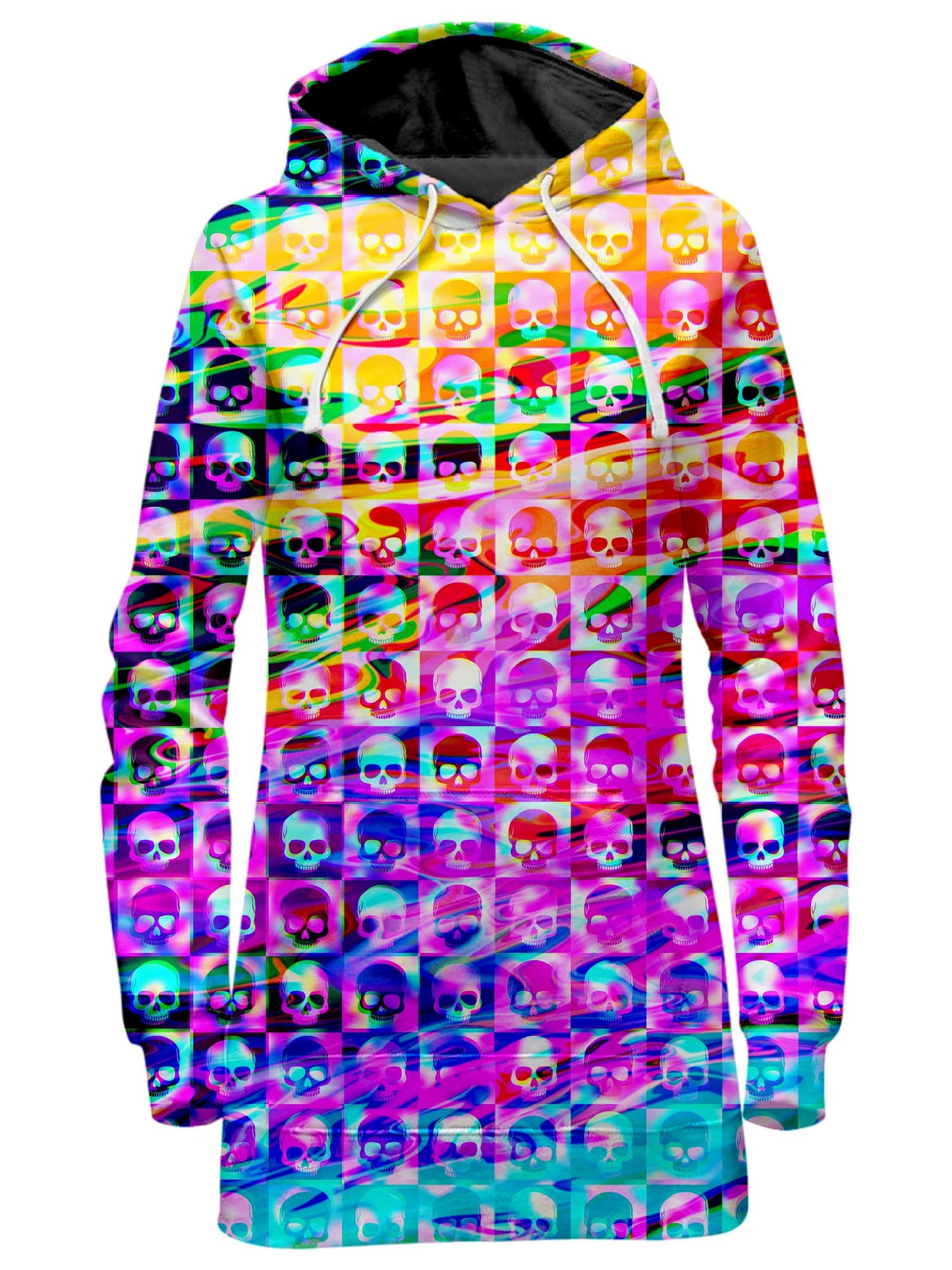 Art Design Works Skull Fam Purple Hoodie Dress