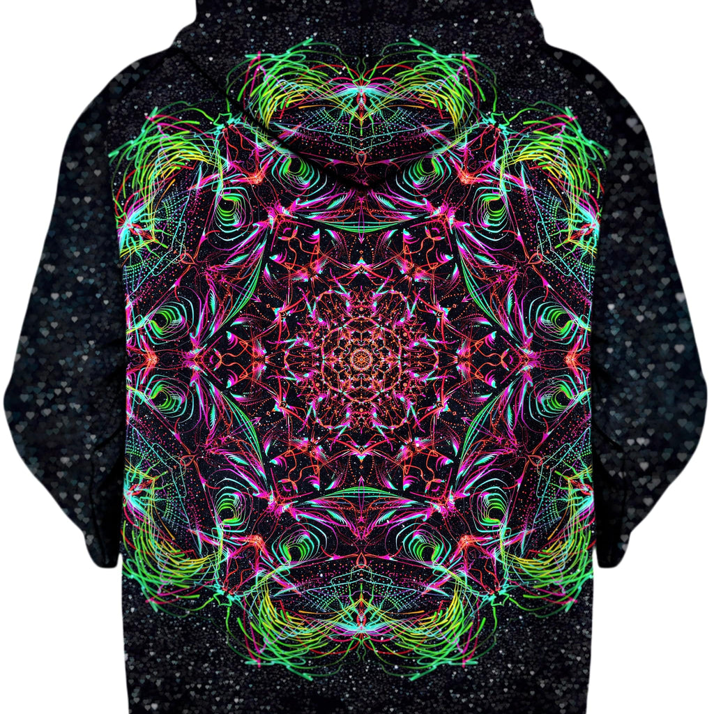 Galactic Portal Unisex Zip-Up Hoodie, Art Design Works, | iEDM