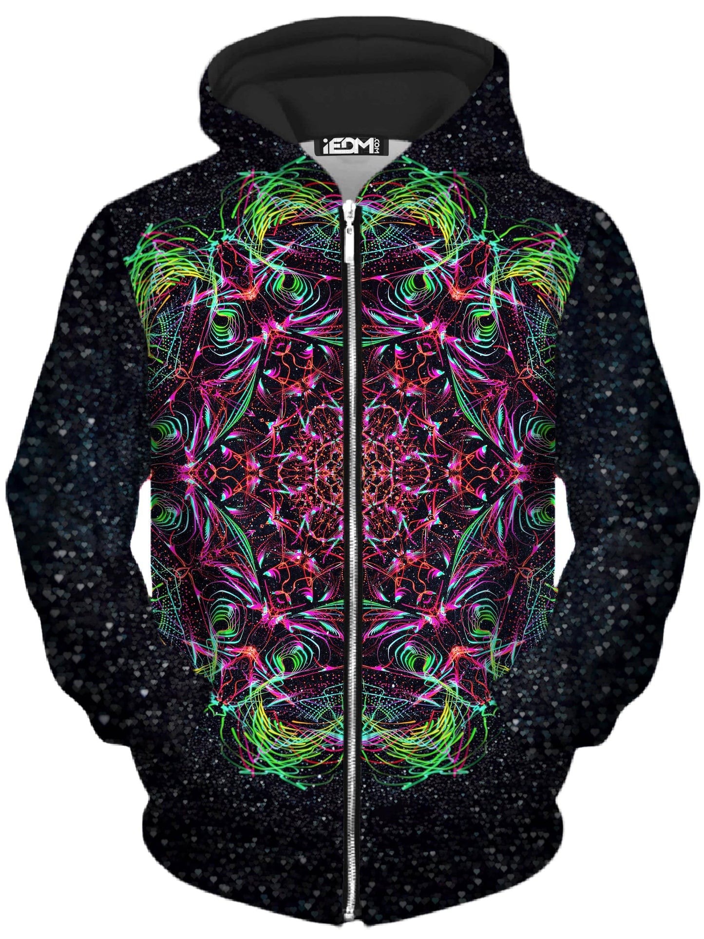 Galactic Portal Unisex Zip-Up Hoodie, Art Design Works, | iEDM