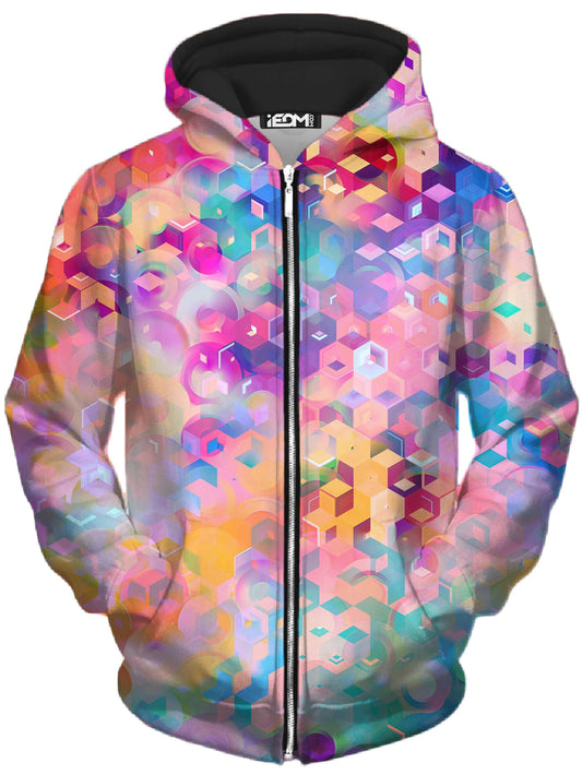 Portal Realm Unisex Zip-Up Hoodie, Art Design Works, | iEDM
