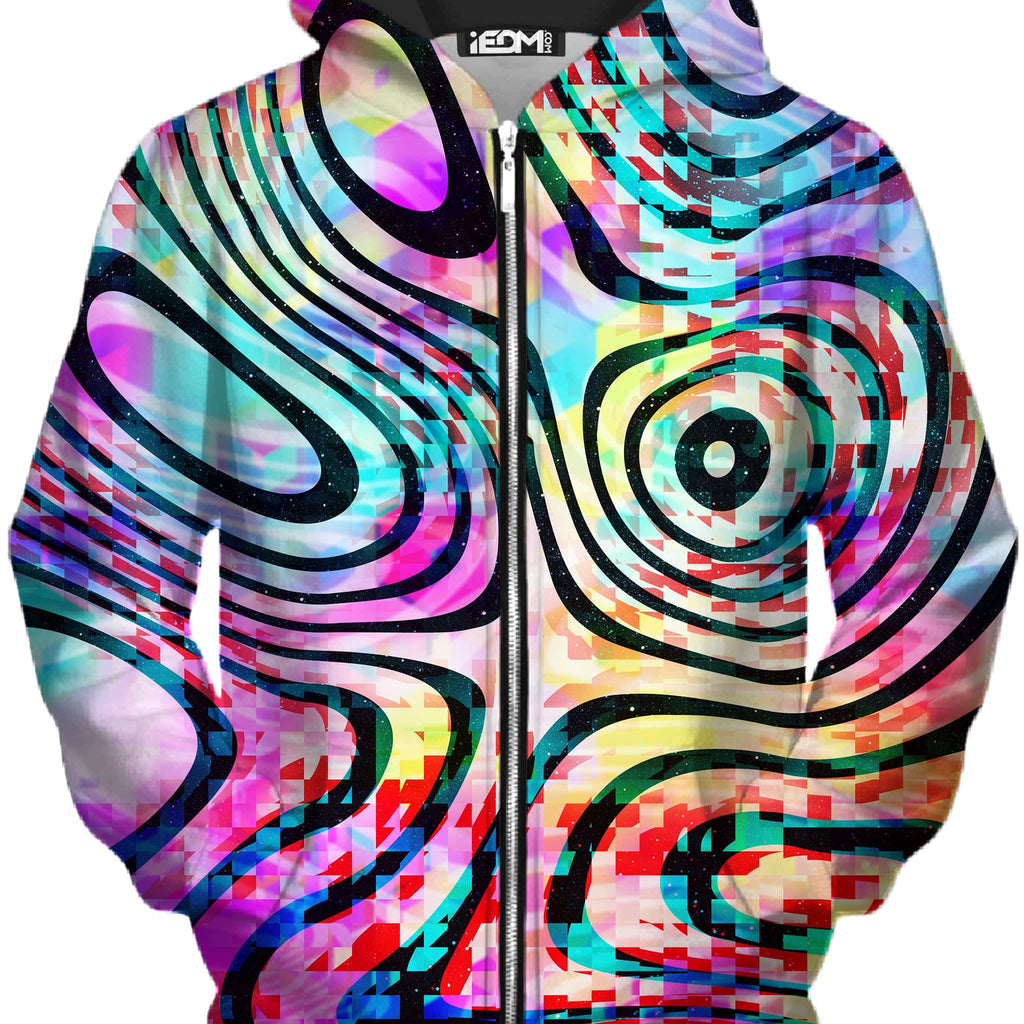 Psytrance Unisex Zip-Up Hoodie, Art Design Works, | iEDM