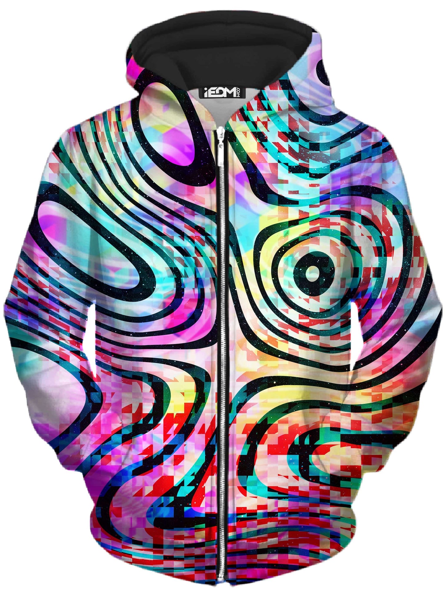 Psytrance Unisex Zip-Up Hoodie, Art Design Works, | iEDM