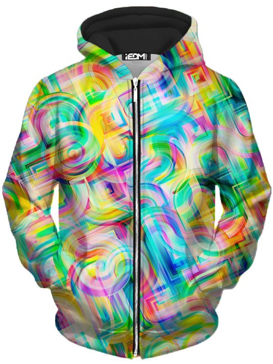 Tropical Nectar Unisex Zip-Up Hoodie, Art Design Works, | iEDM