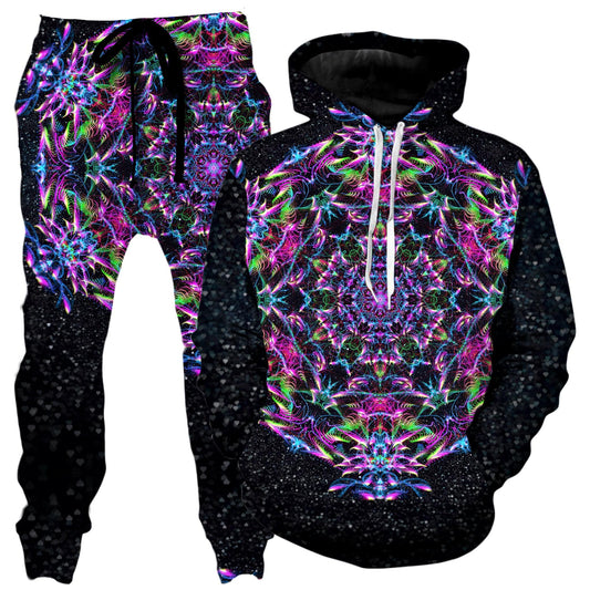 Purp Geometric Hoodie and Joggers Combo, Art Design Works, | iEDM