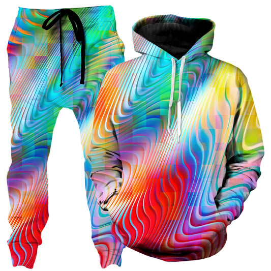 Rainbow Prism Hoodie and Joggers Combo, Art Design Works, | iEDM