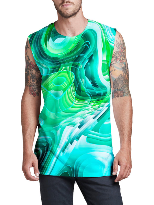 Green Schism Men's Muscle Tank, Art Design Works, | iEDM