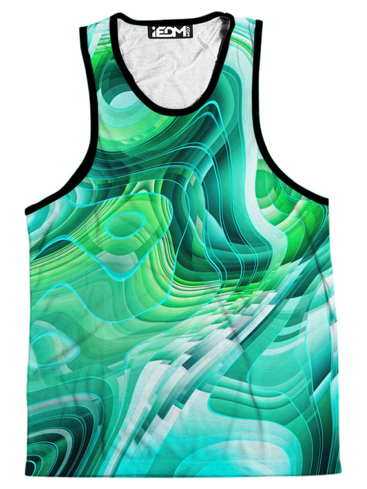 Green Schism Men's Tank, Art Design Works, | iEDM
