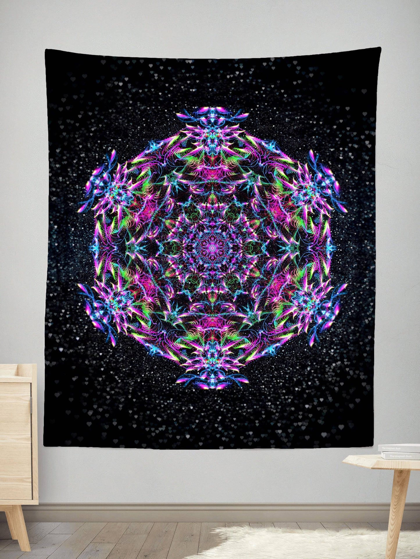 Purp Geometric Tapestry, Art Design Works, | iEDM