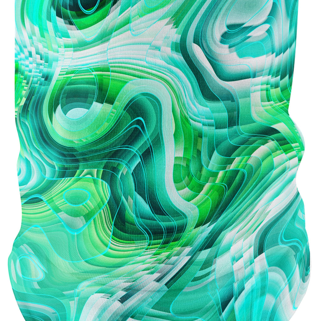 Green Schism Bandana Mask, Art Design Works, | iEDM