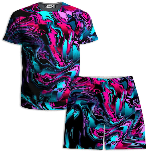Chromatic Mixed Berry T-Shirt and Shorts Combo, Big Tex Funkadelic, | iEDM